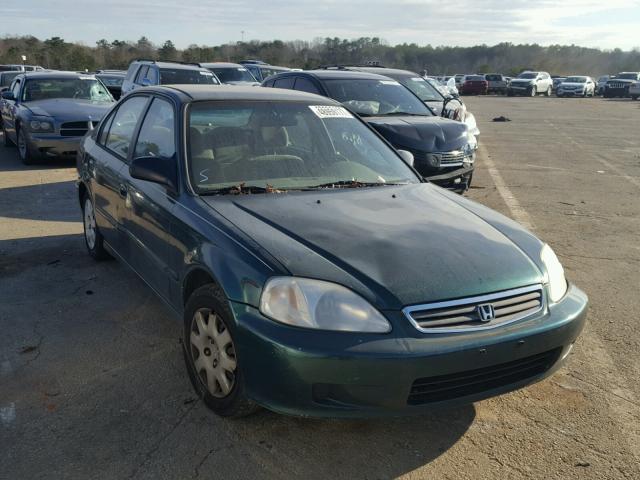 2HGEJ6610YH566528 - 2000 HONDA CIVIC BASE GREEN photo 1