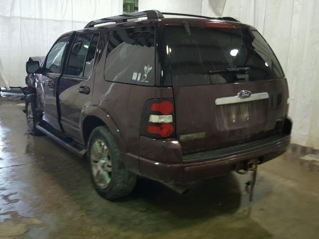 1FMEU75846UA90185 - 2006 FORD EXPLORER L MAROON photo 3