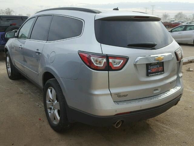 1GNKVJKD8EJ372419 - 2014 CHEVROLET TRAVERSE L SILVER photo 3