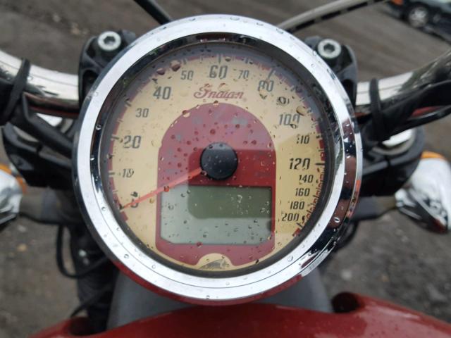 56KMSA001G3107580 - 2016 INDIAN MOTORCYCLE CO. SCOUT ABS RED photo 8