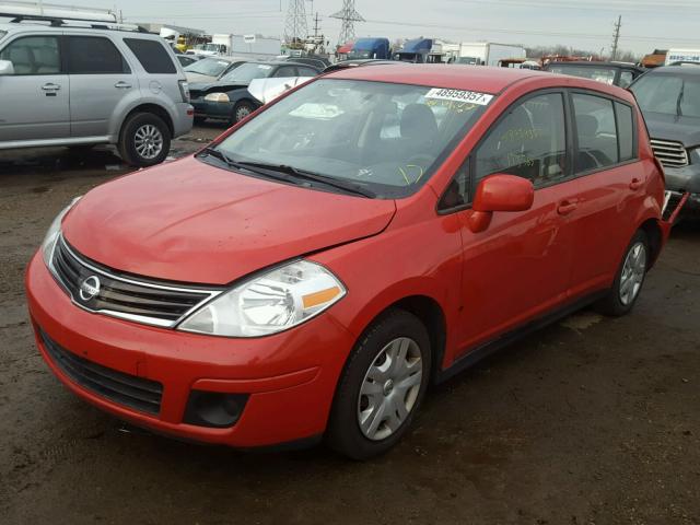 3N1BC1CP1AL439388 - 2010 NISSAN VERSA S RED photo 2