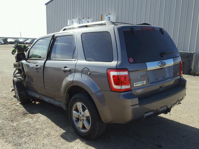 1FMCU0EG3AKC67299 - 2010 FORD ESCAPE LIM GRAY photo 3