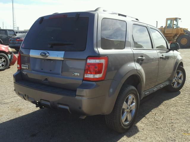 1FMCU0EG3AKC67299 - 2010 FORD ESCAPE LIM GRAY photo 4