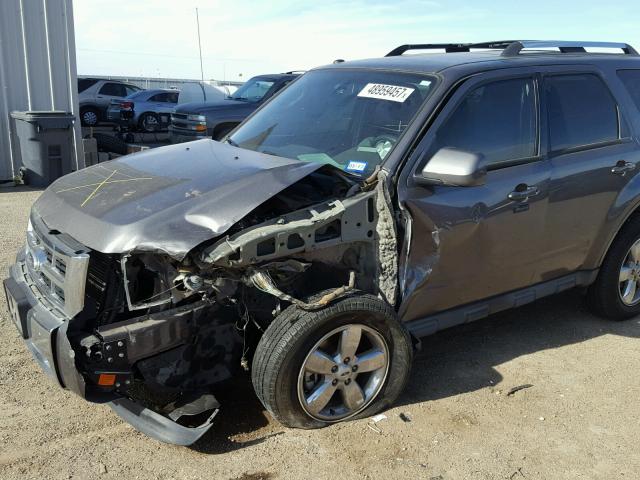 1FMCU0EG3AKC67299 - 2010 FORD ESCAPE LIM GRAY photo 9