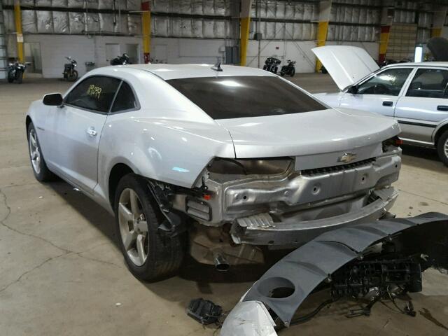 2G1FB1EV5A9174113 - 2010 CHEVROLET CAMARO LT SILVER photo 3