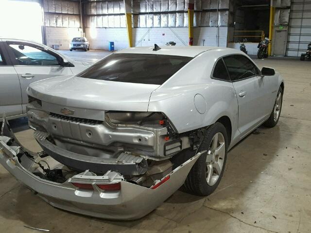 2G1FB1EV5A9174113 - 2010 CHEVROLET CAMARO LT SILVER photo 4