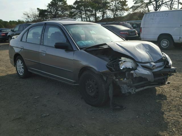 2HGES16515H592618 - 2005 HONDA CIVIC LX GRAY photo 1