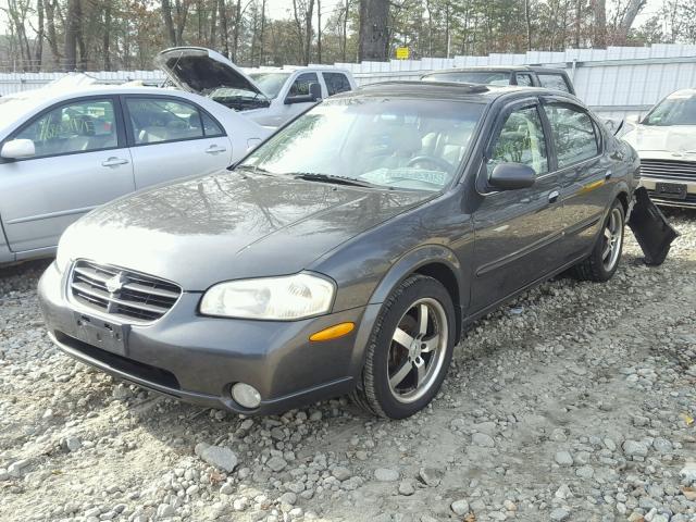 JN1CA31A4YT006951 - 2000 NISSAN MAXIMA GLE CHARCOAL photo 2