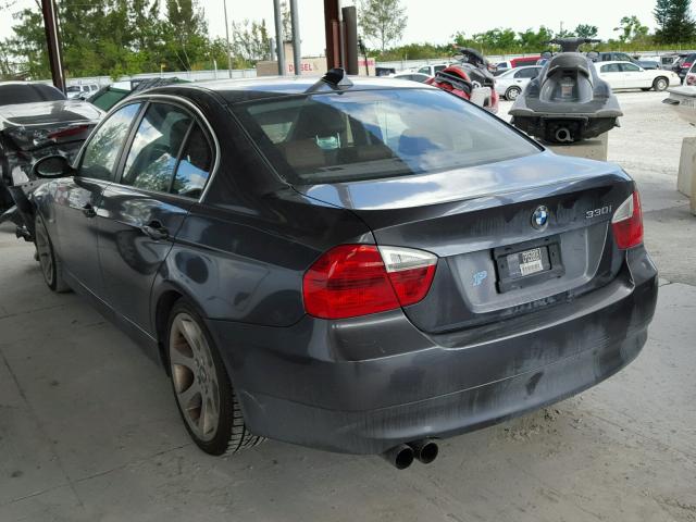 WBAVB33546KS35472 - 2006 BMW 330 I BLACK photo 3