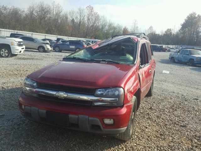 1GNET16S236125263 - 2003 CHEVROLET TRAILBLAZE RED photo 2