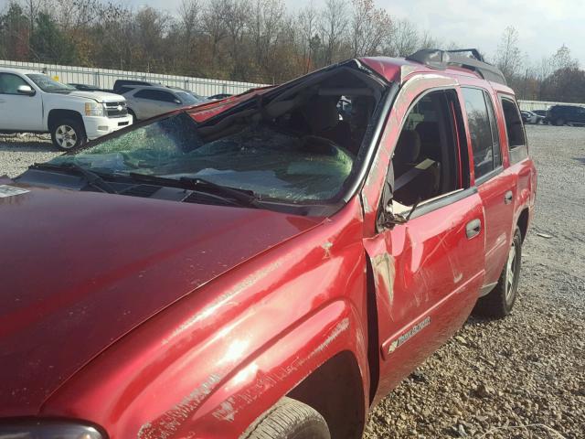 1GNET16S236125263 - 2003 CHEVROLET TRAILBLAZE RED photo 9