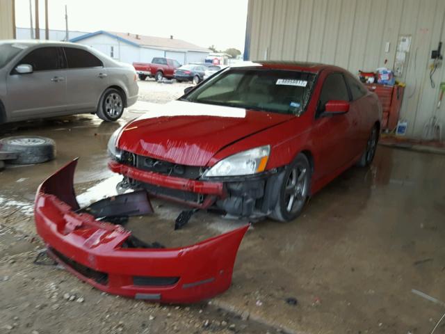 1HGCM82694A018578 - 2004 HONDA ACCORD EX RED photo 2