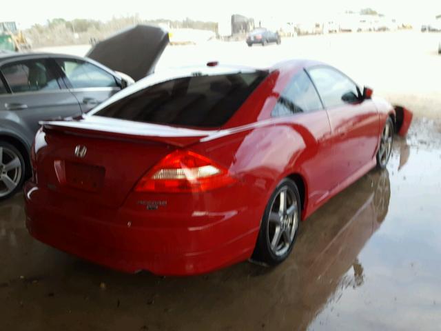 1HGCM82694A018578 - 2004 HONDA ACCORD EX RED photo 4