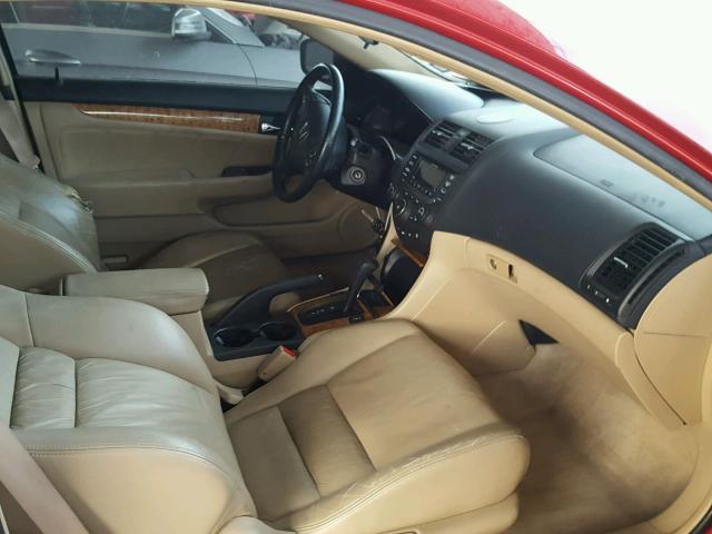 1HGCM82694A018578 - 2004 HONDA ACCORD EX RED photo 5