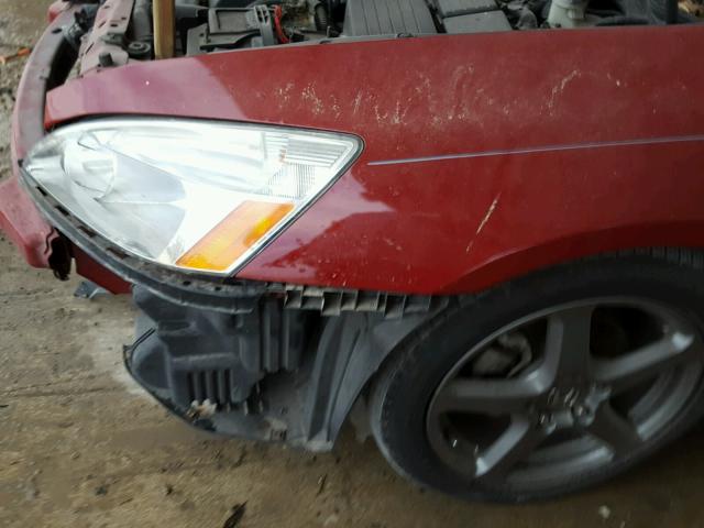 1HGCM82694A018578 - 2004 HONDA ACCORD EX RED photo 9