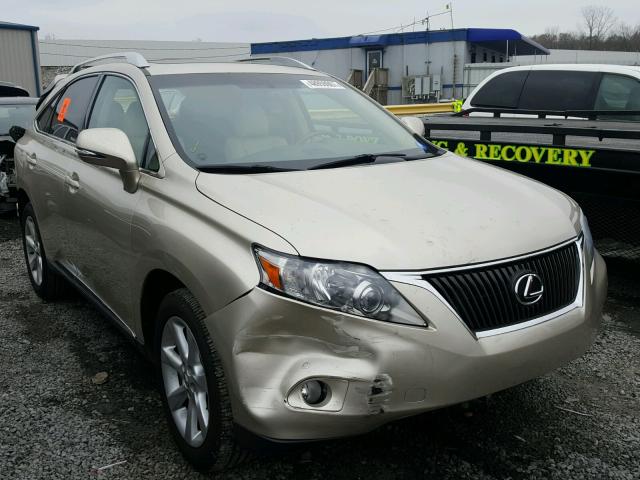 2T2ZK1BA0BC050012 - 2011 LEXUS RX 350 BEIGE photo 1