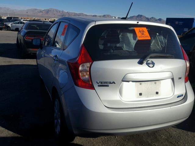 3N1CE2CPXFL414839 - 2015 NISSAN VERSA NOTE SILVER photo 3