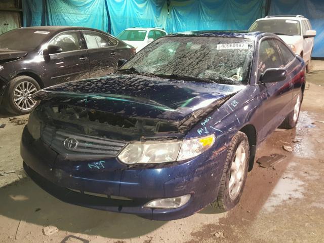 2T1CF22PX3C604831 - 2003 TOYOTA CAMRY SOLA BLUE photo 2