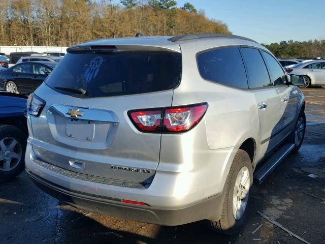 1GNKRFED1EJ193328 - 2014 CHEVROLET TRAVERSE L SILVER photo 4