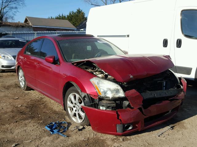 1N4BA41E88C811407 - 2008 NISSAN MAXIMA SE RED photo 1