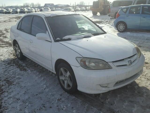 2HGES26755H597599 - 2005 HONDA CIVIC EX WHITE photo 1