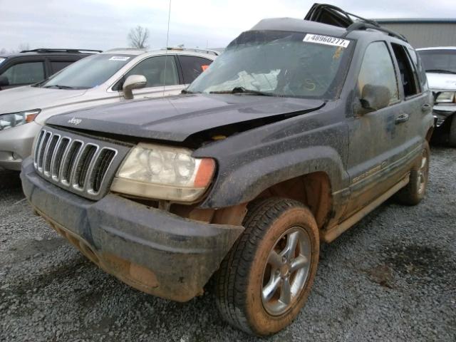 1J8GW68J62C161458 - 2002 JEEP GRAND CHER GRAY photo 2