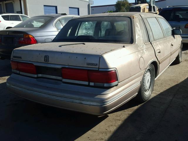 1LNCM9748MY646775 - 1991 LINCOLN CONTINENTA TAN photo 4