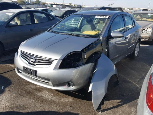 3N1AB6AP5CL750825 - 2012 NISSAN SENTRA 2.0 GRAY photo 2