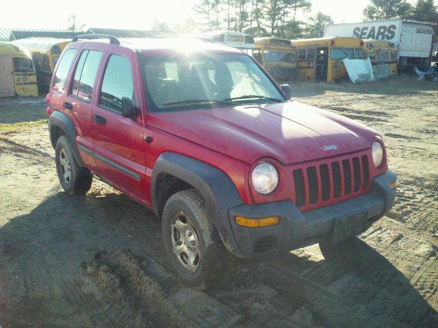 1J4GL48K72W245214 - 2002 JEEP LIBERTY SP RED photo 1