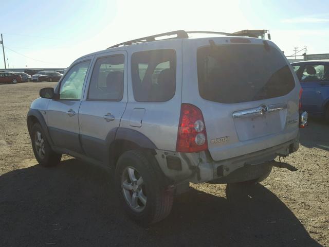 4F2YZ02Z76KM25913 - 2006 MAZDA TRIBUTE I SILVER photo 3