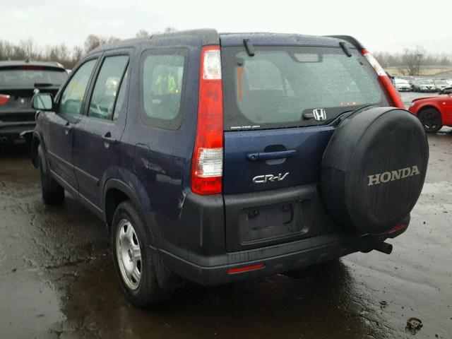 SHSRD78575U343720 - 2005 HONDA CR-V LX BLUE photo 3