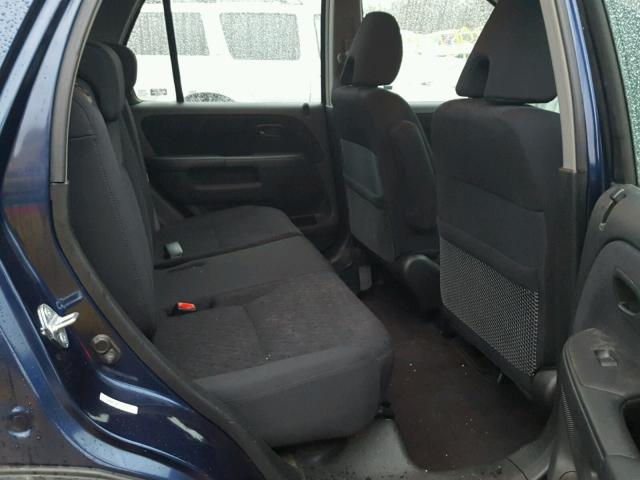 SHSRD78575U343720 - 2005 HONDA CR-V LX BLUE photo 6