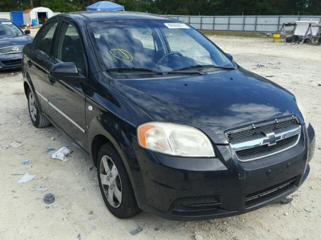 KL1TD56608B174085 - 2008 CHEVROLET AVEO BASE BLACK photo 1