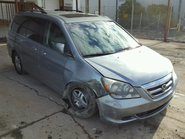 5FNRL38646B110679 - 2006 HONDA ODYSSEY EX BLUE photo 1