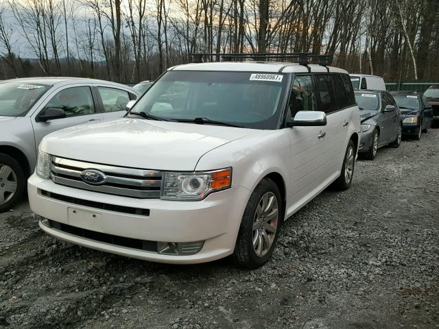 2FMHK6DC1BBD01930 - 2011 FORD FLEX LIMIT WHITE photo 2