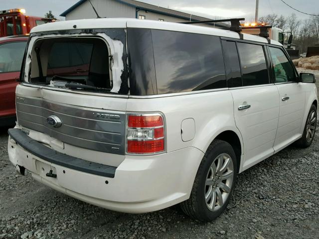 2FMHK6DC1BBD01930 - 2011 FORD FLEX LIMIT WHITE photo 4