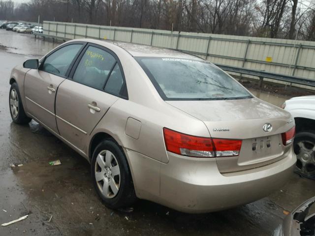 KMHET46C96A113157 - 2006 HYUNDAI SONATA GL BEIGE photo 3