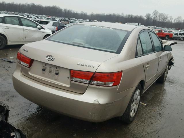 KMHET46C96A113157 - 2006 HYUNDAI SONATA GL BEIGE photo 4