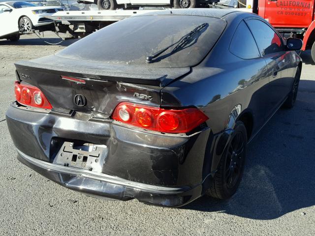 JH4DC54866S001896 - 2006 ACURA RSX BLACK photo 4