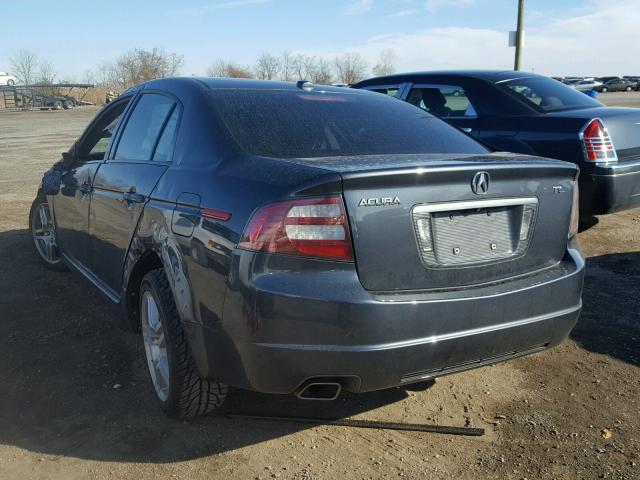 19UUA66267A034086 - 2007 ACURA TL GRAY photo 3