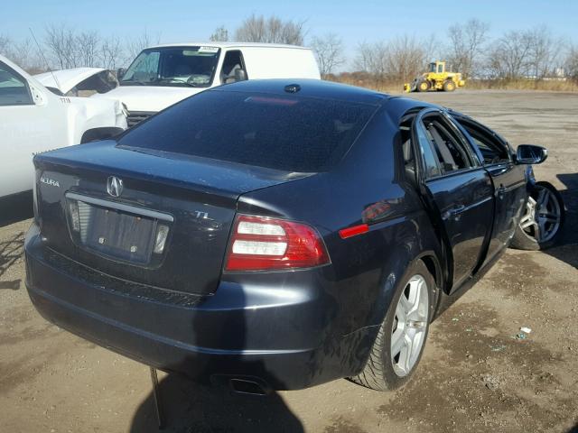 19UUA66267A034086 - 2007 ACURA TL GRAY photo 4