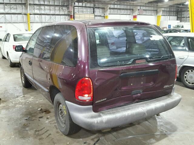 2B4FP2535WR730745 - 1998 DODGE CARAVAN PURPLE photo 3