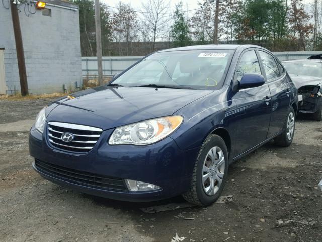 KMHDU4AD9AU829279 - 2010 HYUNDAI ELANTRA BL BLUE photo 2