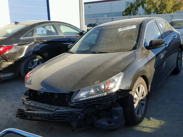 1HGCR2F31EA170824 - 2014 HONDA ACCORD LX BLACK photo 2