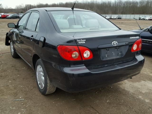 1NXBR32EX8Z019213 - 2008 TOYOTA COROLLA CE BLACK photo 3