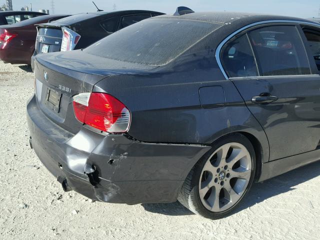 WBAVB735X8KY63160 - 2008 BMW 335 I GRAY photo 9