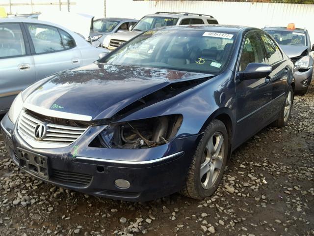 JH4KB165X6C003151 - 2006 ACURA RL ლურჯი ფოტო 2