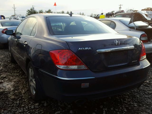 JH4KB165X6C003151 - 2006 ACURA RL ლურჯი ფოტო 3