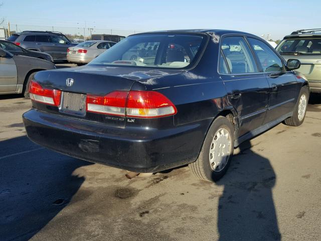 1HGCG66552A135603 - 2002 HONDA ACCORD LX BLACK photo 4