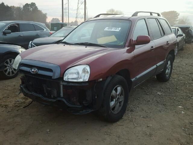 KM8SC13E75U937467 - 2005 HYUNDAI SANTA FE G BURGUNDY photo 2